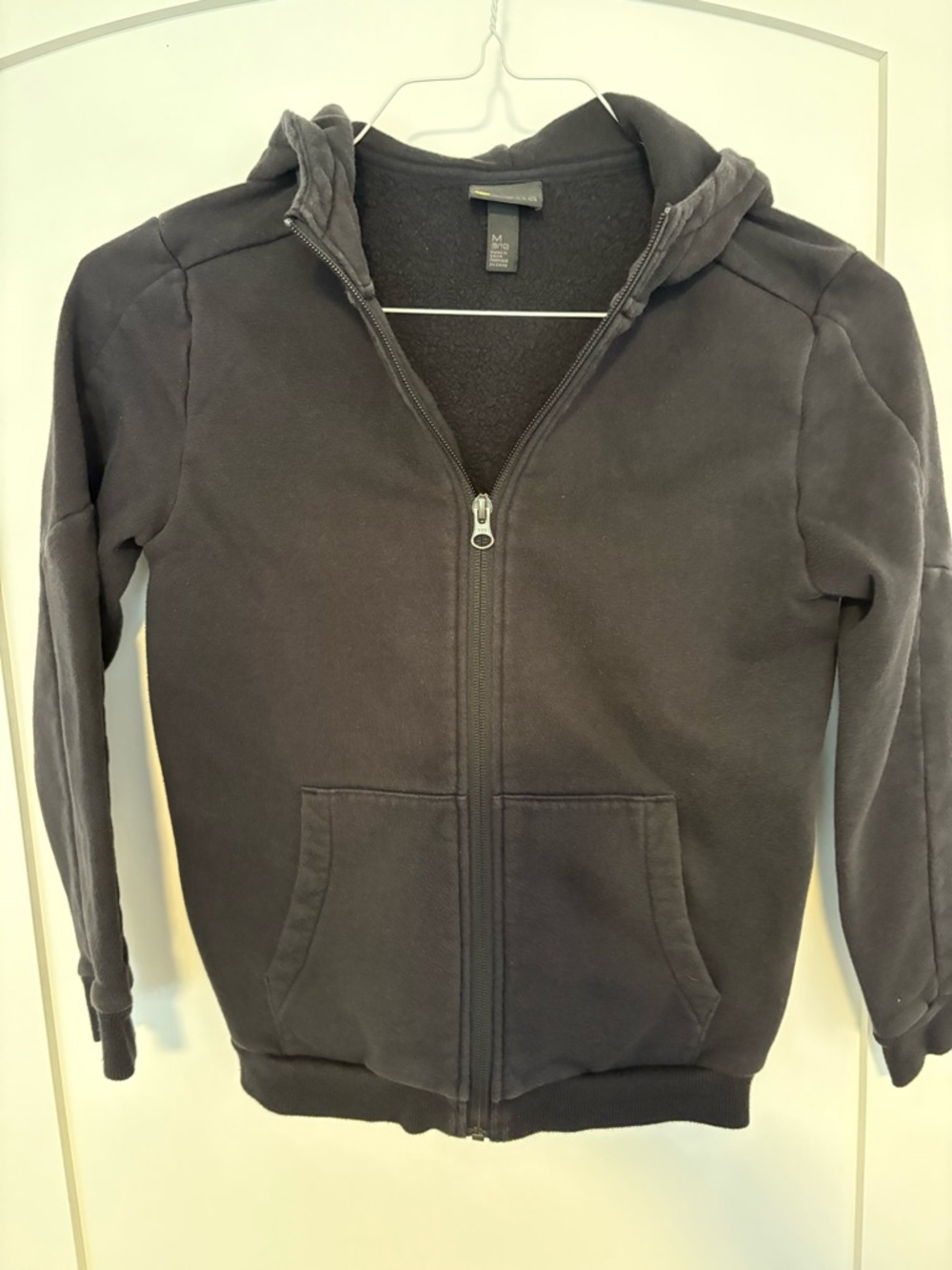 Zella Classic Black Zip-Up Hoodie size 8/10